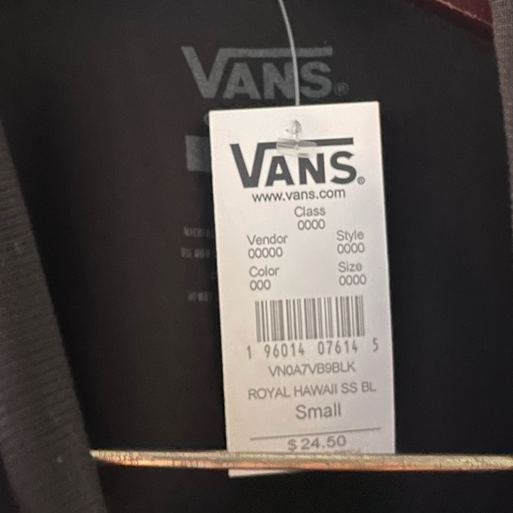 VANS MENS ROYAL HAWAII SHORT SLEEVE TEE - black - Picture 7 of 11